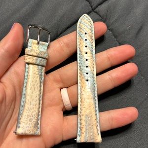 Michele Watch Strap Leather